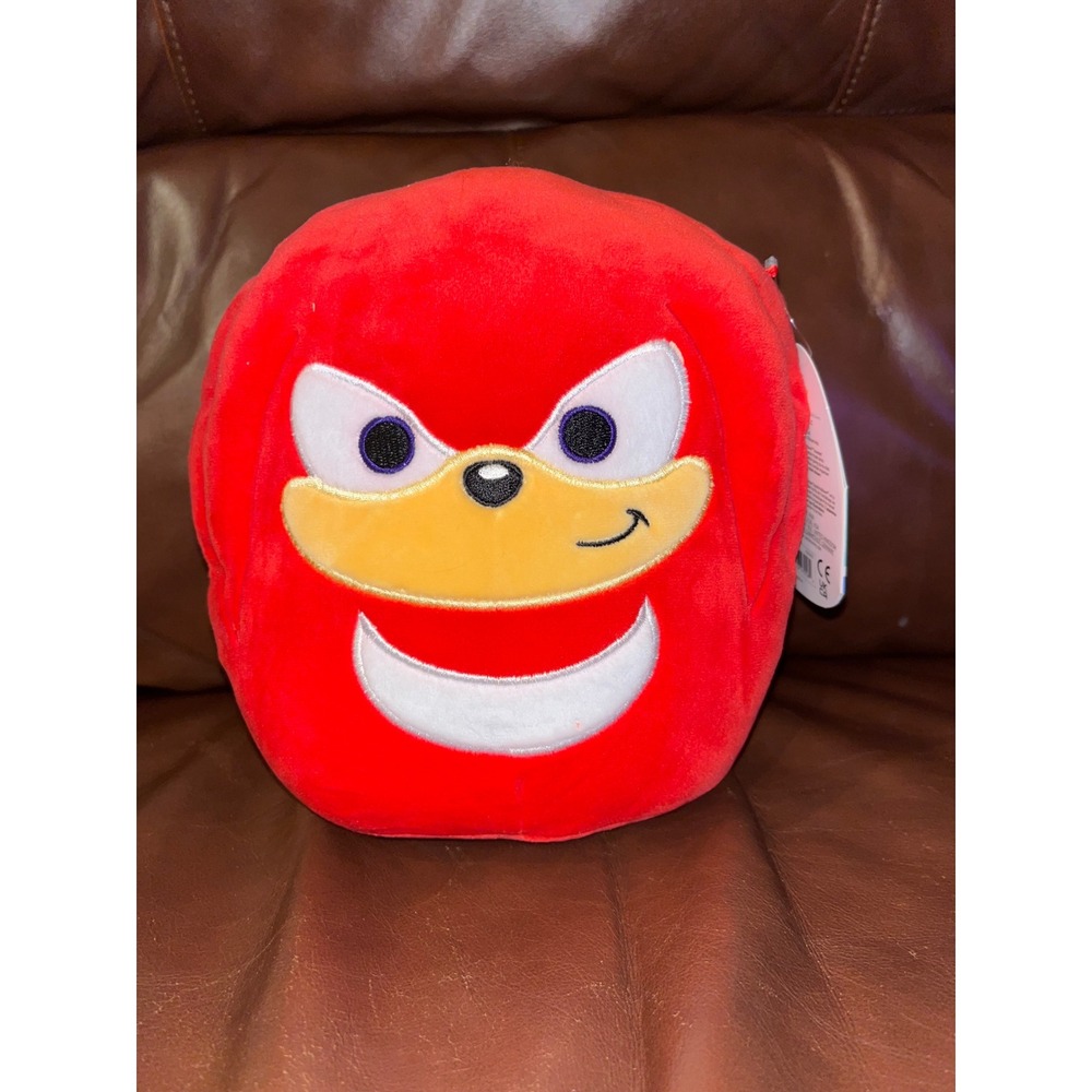 Squishmallows Knuckles The Echidna Red Plush Toy‎ Original Sonic The Hedgehog